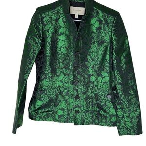 Burberry Green Floral Women's Jacket